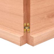 Плот за маса светлокафяв 120x60x(2-4) см обработен масивен дъб