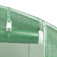 Оранжерия със стоманена рамка зелена 4 м² 2x2x2 м