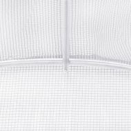 Оранжерия със стоманена рамка бяла 12 м² 6x2x2,85 м