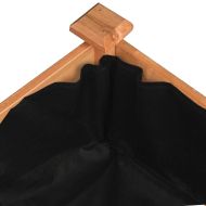 Градинска повдигната леха с вложка кафяв 120x120x25см ела масив