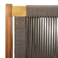 Градинска мебел Сив 122 x 78 x 73 см Солидно акациево дърво