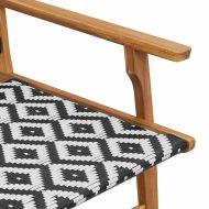 Градинска мебел 2 pcs Черен и бял 67 x 78 x 73 см