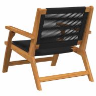 Градинска мебел 2 pcs Черно 67 x 76 x 73 см