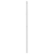 Метална резервна табла за легло, бяла, 100 см