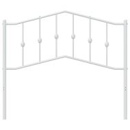 Метална резервна табла за легло, бяла, 107 см