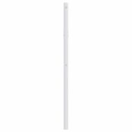 Метална резервна табла за легло, бяла, 107 см