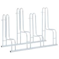 Стойка за 4 велосипеда подова свободностоящ поцинкована стомана