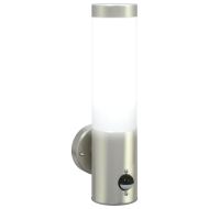 Външна стенна лампа 2 pcs Сребрист 12 x 8,5 x 29 см