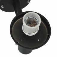 Външна стенна лампа Черно 28 x 25 x 38 см