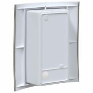 Външна стенна лампа Сребрист 23.5 x 9 x 26 см