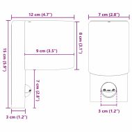 Външна стенна лампа 2 pcs Черно 12 x 7 x 15 см