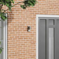 Външна стенна лампа Сребрист 6,5 x 10,5 x 16 см