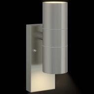 Външна стенна лампа 2 pcs Сребрист 7 x 10 x 22 см