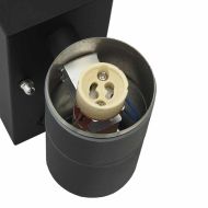 Външна стенна лампа Черно 7 x 10 x 22 см