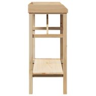 Маса за засаждане с рафт Естествен 75 x 40 x 90 см