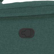 Масажен наклоняем стол, тъмнозелен, текстил