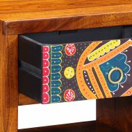 Нощен шкаф 2 pcs Кафяво 40 x 35 x 35 см Солидно акациево дърво