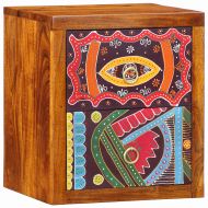 Нощен шкаф Кафяво 35 x 30 x 40 см Солидно акациево дърво