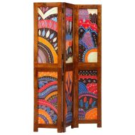 Разделител за стая Меден кафяв 105 x 1,5 x 160 см