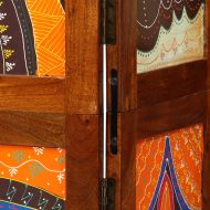 Разделител за стая Меден кафяв 105 x 1,5 x 160 см