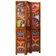 Разделител за стая Меден кафяв 105 x 1,5 x 180 см