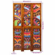 Разделител за стая Меден кафяв 105 x 1,5 x 180 см