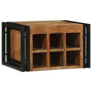 Винен рафт 2 бр. 46 x 35 x 27,5 см Солидно акациево дърво