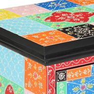 Нощен шкаф Многоцветен 40 x 35 x 45 см Солидно мангово дърво