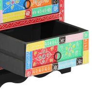 Нощен шкаф Многоцветен 40 x 35 x 45 см Солидно мангово дърво