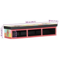 ТВ шкаф Многоцветен 100 x 30 x 22 см Инженерна дървесина