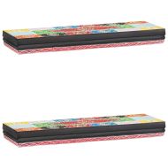 Стени за рафтове Монтиране на стена Многоцветен 60 x 20 x 6 cm
