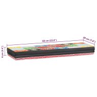 Стени за рафтове Монтиране на стена Многоцветен 60 x 20 x 6 cm