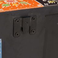 ТВ шкаф Многоцветен 100 x 30 x 24 см Масивна дървесина от манго