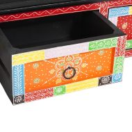 ТВ шкаф Многоцветен 100 x 30 x 24 см Масивна дървесина от манго