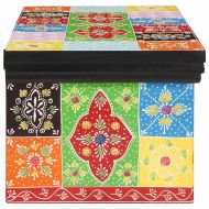 ТВ шкаф Многоцветен 60 x 30 x 24 см Масивна дървесина от манго