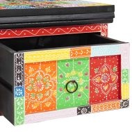 Нощен шкаф с чекмедже 2 pcs Многоцветен 40 x 30 x 28 см