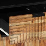 Шкаф за мивка в баня Солидно акациево дърво 38 x 33 x 160 см