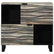 Шкаф Бяло 80 x 33 x 75 см мангово дърво масив