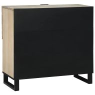 Шкаф Бяло 80 x 33 x 75 см мангово дърво масив