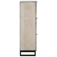 Шкафове и стелажи за съхранение на медии Бял и черен