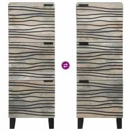 Шкафове и стелажи за съхранение на медии Бял и черен