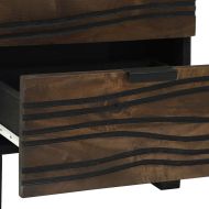 Нощен шкаф с чекмедже 2 pcs Орех 40 x 33 x 46 см