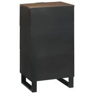 Страничен шкаф Кафяво 40 x 33 x 75 см мангово дърво масив