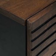 Страничен шкаф Кафяво 40 x 33 x 75 см мангово дърво масив