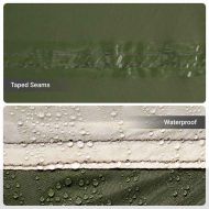 Риболовна палатка с покрив Маслинено зелено 514 x 465 x 187 см