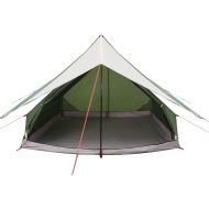 Семейна палатка с покрив Зелен и бял 256 x 256 x 185 см