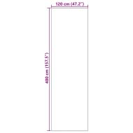 Мат за врата Кафяв и черен 120 x 400 cm 100% Полиамид