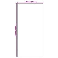 Мат за врата Друг Оранжев и Черен 120 x 250 cm Полиамид и PVC