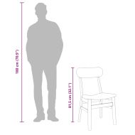 Трапезни столове с възглавници 2 бр Бяла масивна дървесина гума