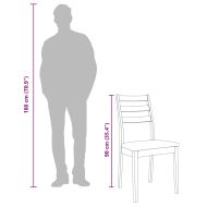 Трапезни столове с възглавници 2бр Кафяв масивна дървесина гума